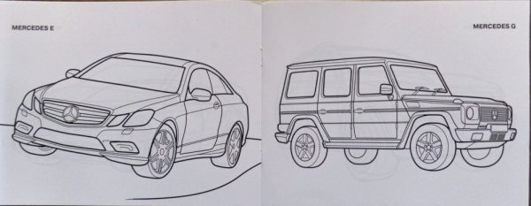 Раскраска Мерседес Гелендваген g63