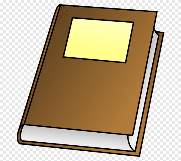 Закрытая книга на прозрачном фоне