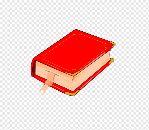 Закрытая книга на прозрачном фоне