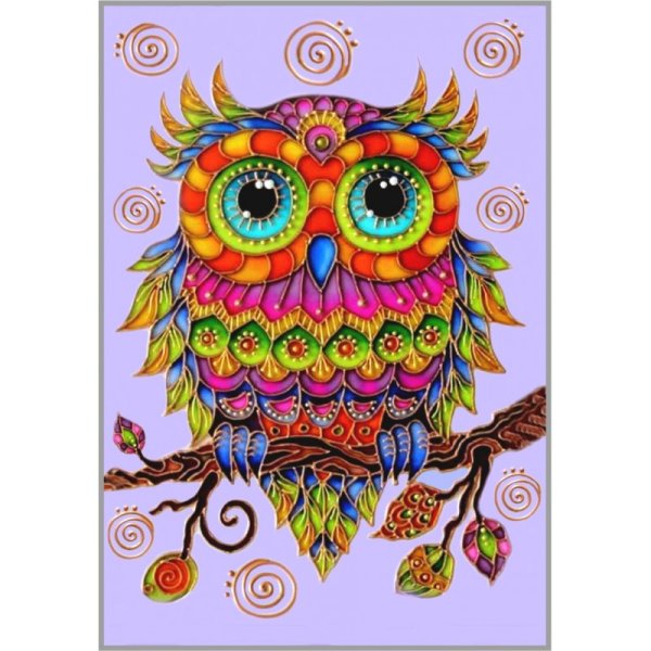 Алмазная мозаика Совушка 28 цветов
