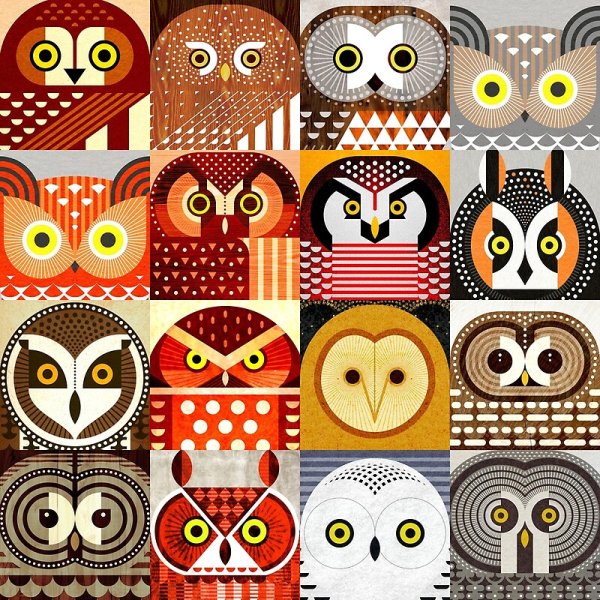 Сова орнамент