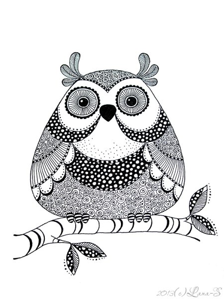 Сова стилизация