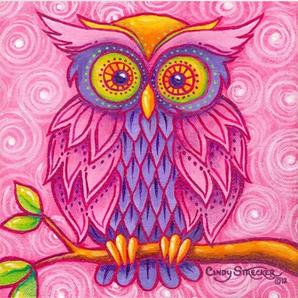 Алмазная мозаика 20х20 Сова