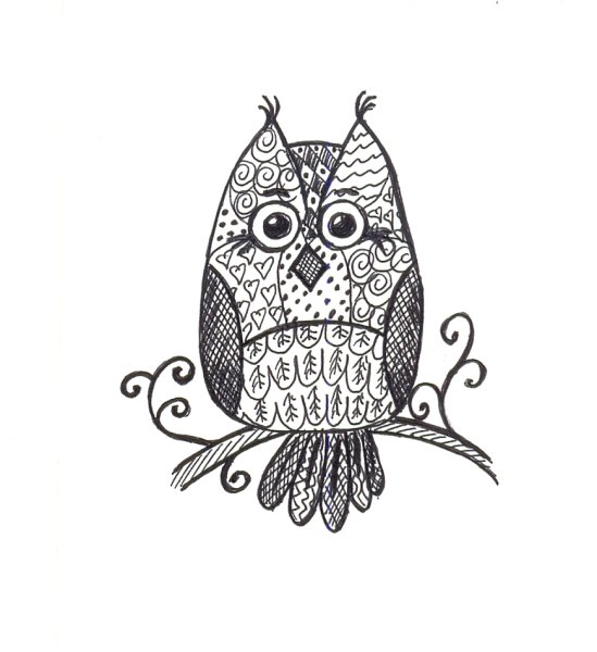 Совы в декоративной графике