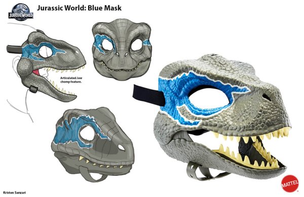 Маска раптора Jurassic World фурсьют