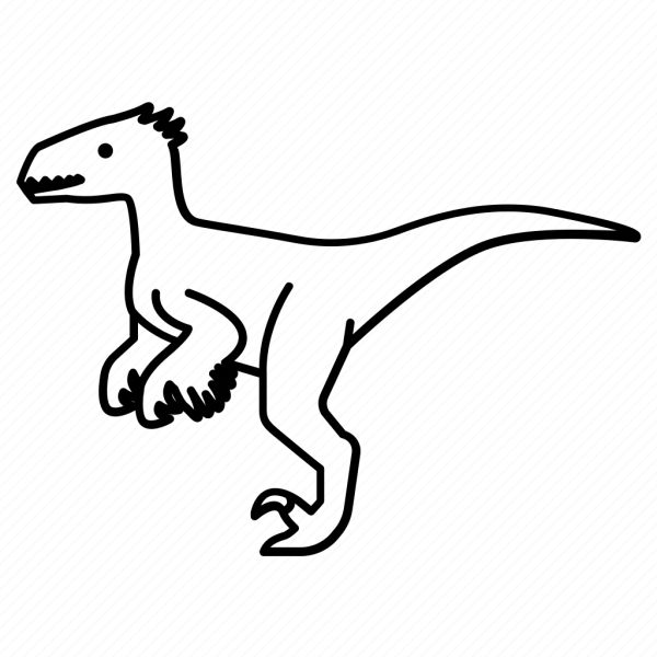 Раскраска Велоцираптор Блю