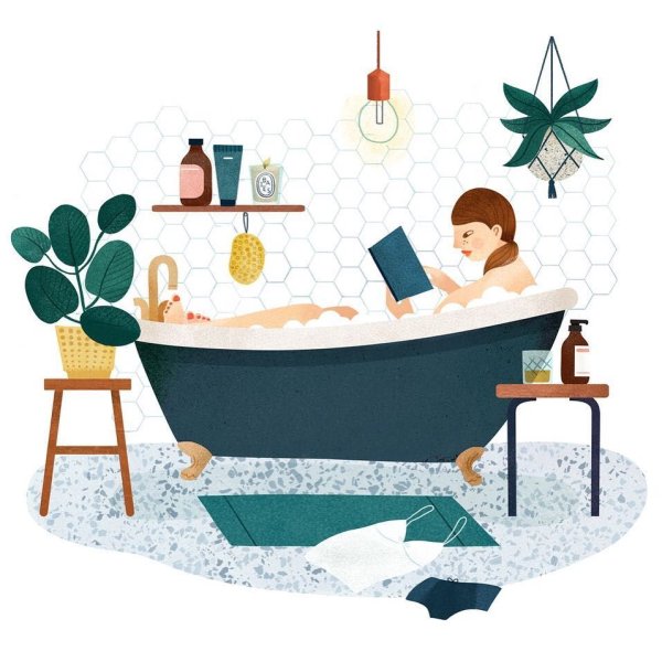 Ванна иллюстрация