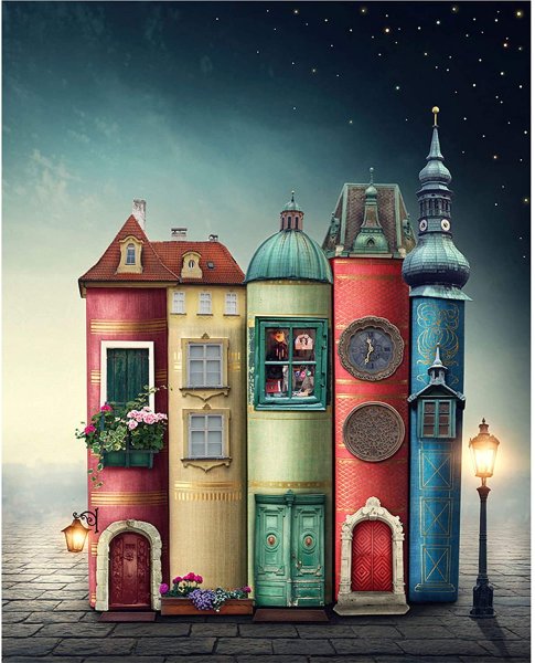 Домик из книг