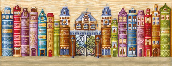 Вышивка крестом королевство книг