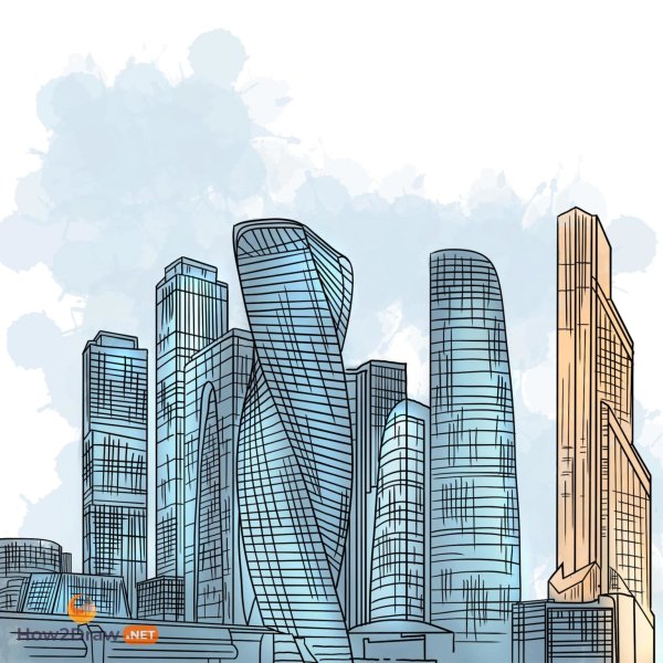 Москва Сити вектор