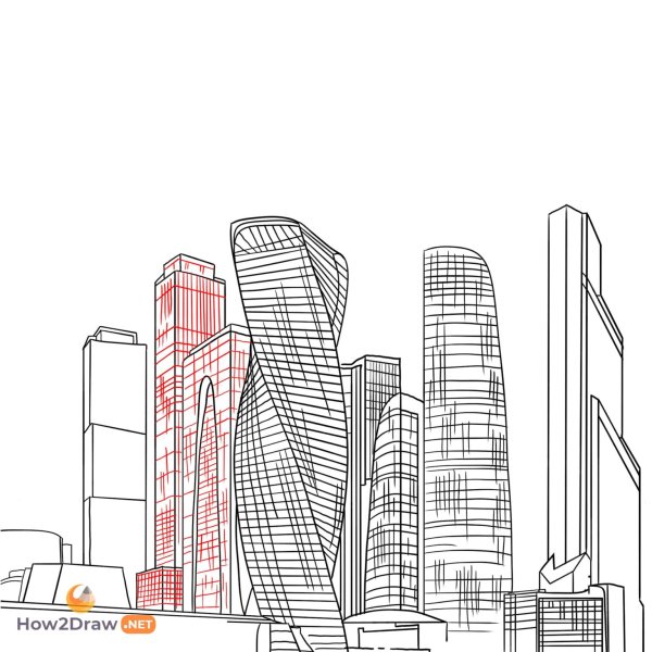 Москва Сити зарисовки