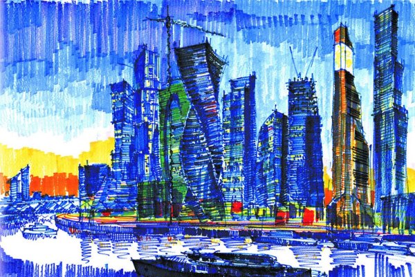 Высотки карандашом