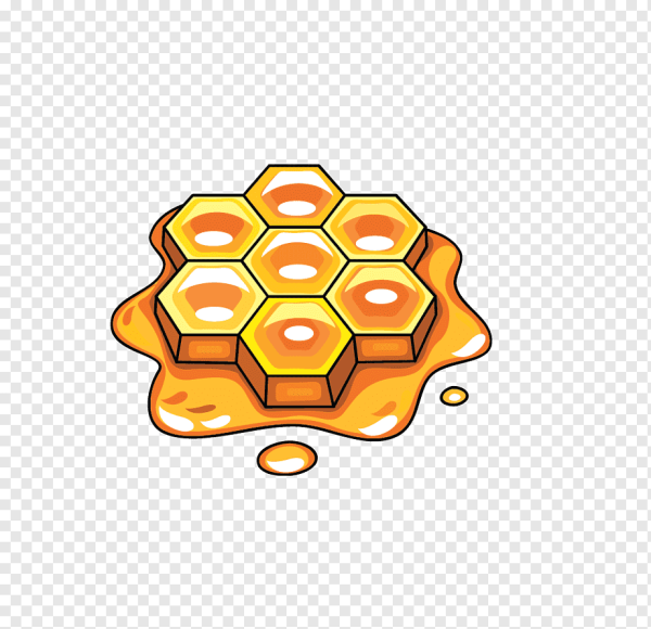 Мед в сотах рисунок