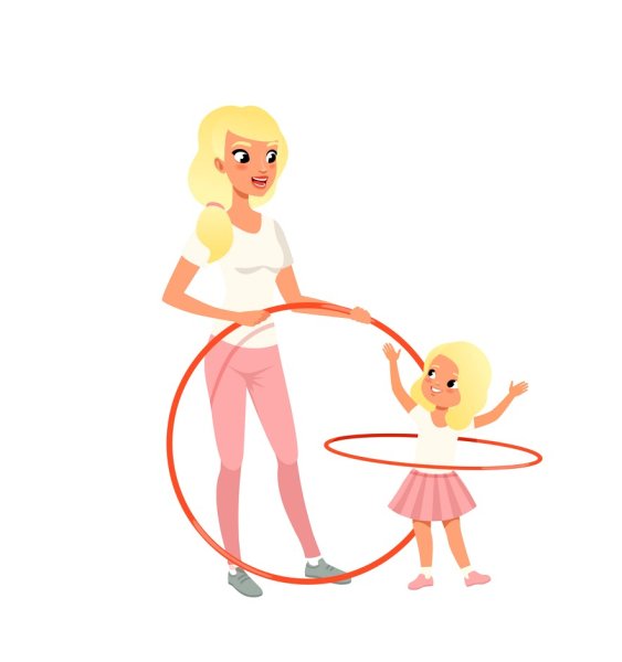 Спортивные мамы мультяшная