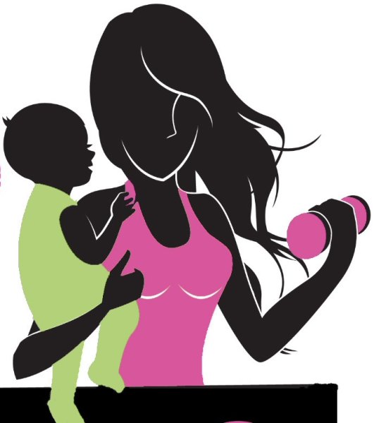 Спортивная мама рисунок