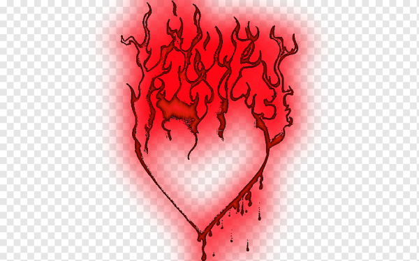 Раразбитое сердце в огне