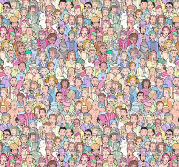 Много людей иллюстрация