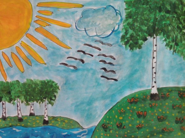 Детские рисунки природы