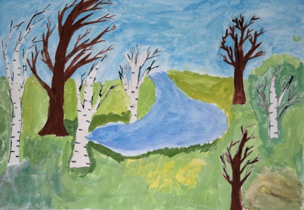 Детские рисунки природы