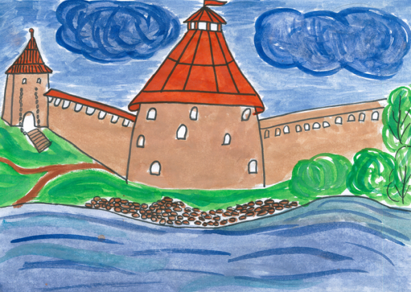 Древнерусский город крепость