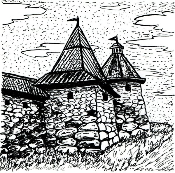 Старая Ладога крепость Графика