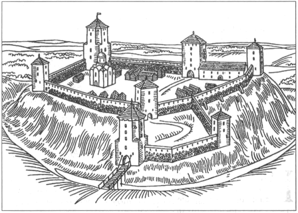Рисование древнего города