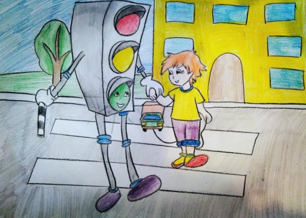 Рисунки лето без ДТП на конкурс