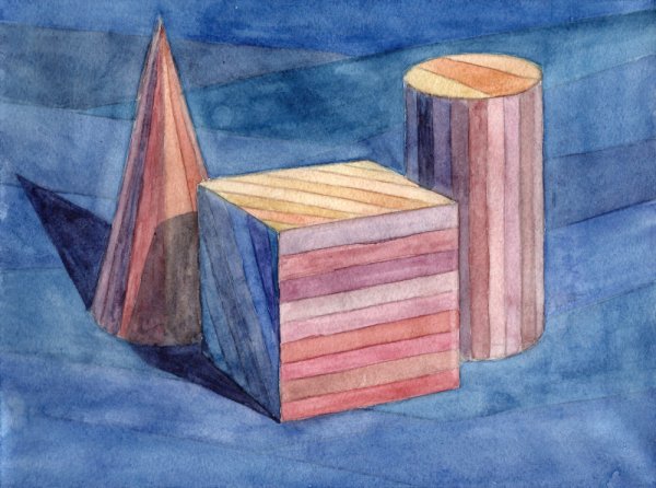 Натюрморт из геометрических фигур