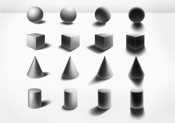 Геометрические фигуры Светотень