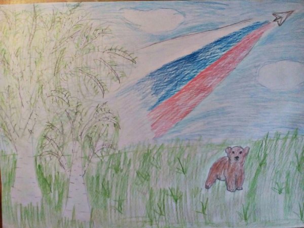 Детский рисунок Россия