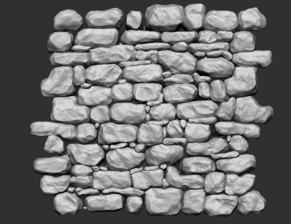 Displace Map камни