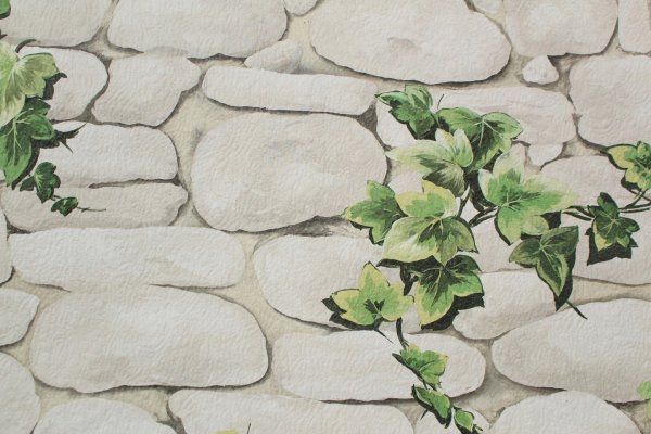 Нарисованные камни на стене