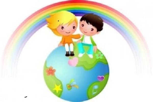 Дети вокруг земли