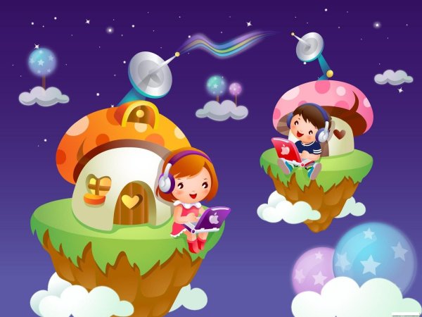 Веселые дети рисунок