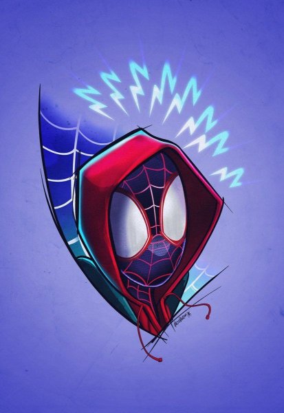 Человек-паук Майлз Моралес рисунок