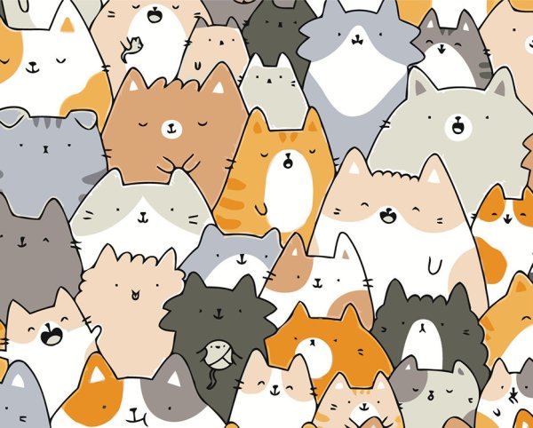 Фон с котиками