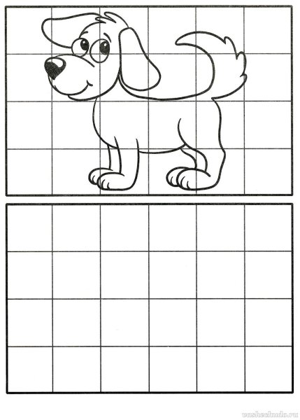 Рисунок по клеточкам для детей