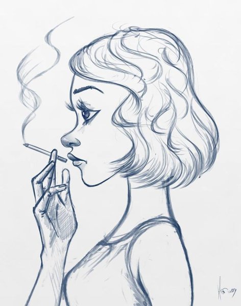 Скетч курение