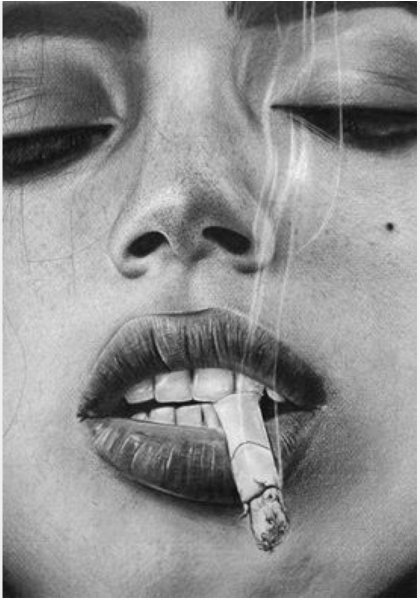 Рисунки курящих девушек