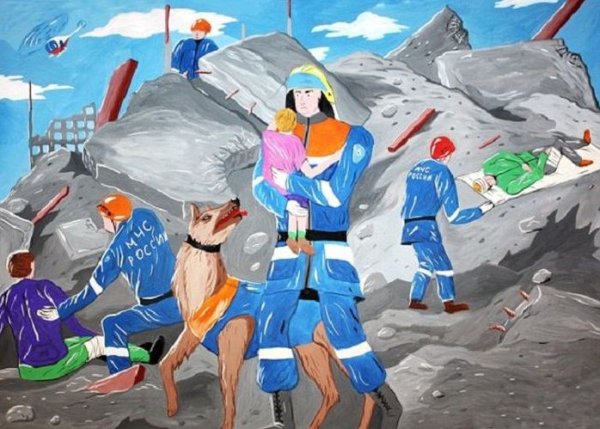 Рисунки для срисовки пожарный