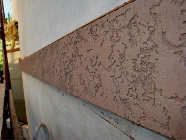 Штукатурка стен под короед