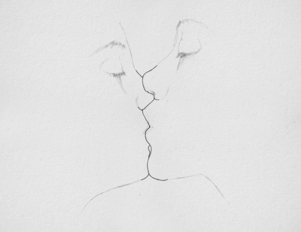 Рисунки поцелуев