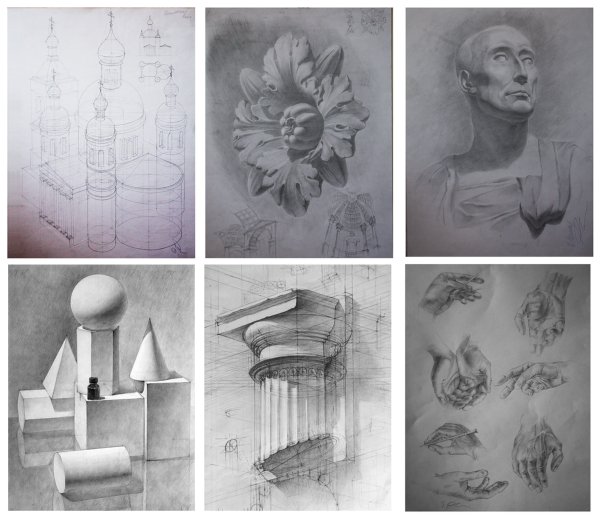 Шпаргалки по академическому рисунку