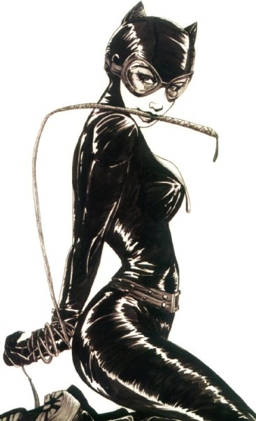 Связанные женщина кошка