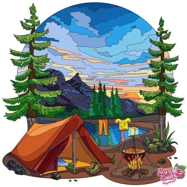 Нарисованный туристический