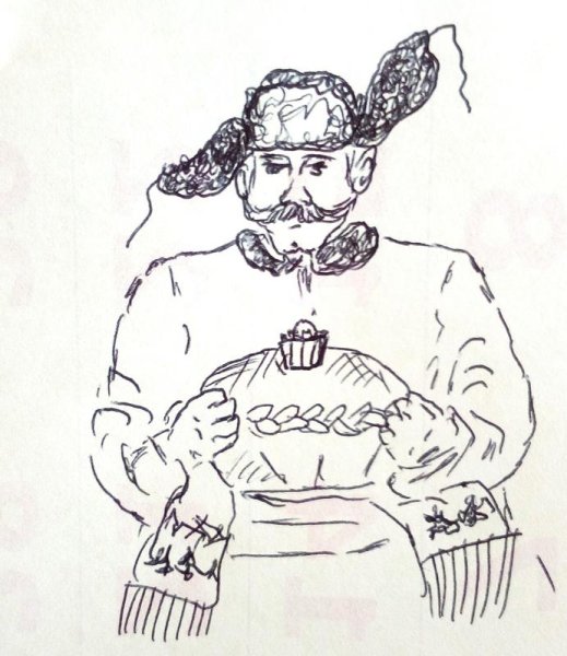 Встреча с хлебом и солью рисунок