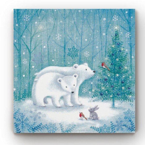 Новогодние подарки с изображением белых медведей