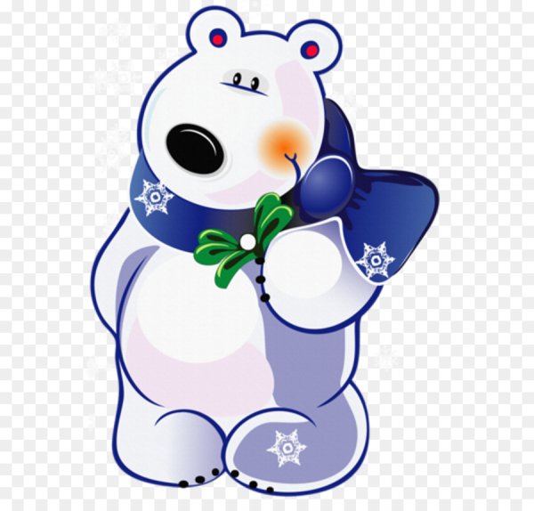 Медвежонок новогодний вектор