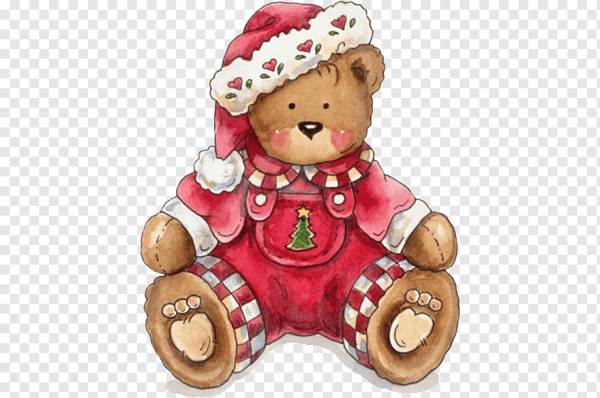 Мишки новогодние мультяшные