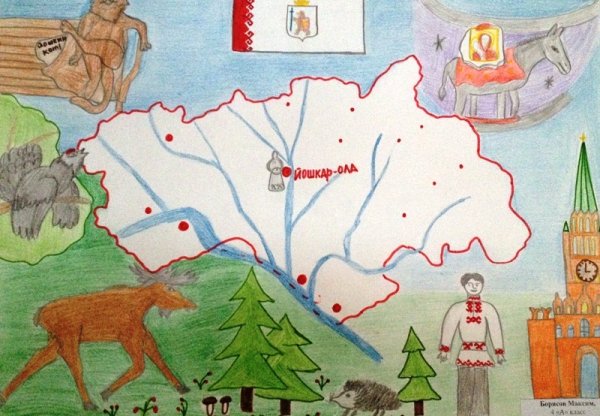 Природа Чувашии рисунок